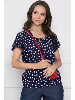 Блузка БЛУЗКА КАРМИНА (ДАРК БЛУ)