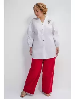 Блузка Блузка ЛЕТИЦИЯ из хлопка с рукавами-фонари *PREMIUM арт.3663