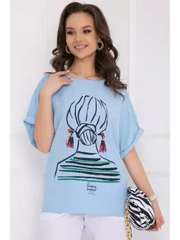 Блузка БЛУЗКА ОДЖАНИ (СКАЙ БЛУ) 55Б3688