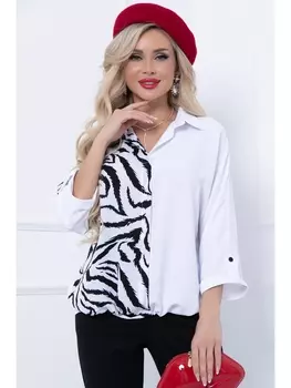 Блузка БЛУЗКА ПОРТОВЕНО (ВАЙТ БЛЭК)