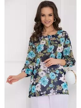 Блузка БЛУЗКА СОЛЧИНИ (БЛУ ФЛОВЕРС) 55Б3690