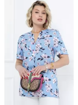 Блузка БЛУЗКА СОЛИТА (БЛУ ФЛОВЕРС)