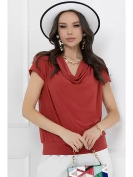 Блузка БЛУЗКА СОТЭН (ТЕРРАКОТ)