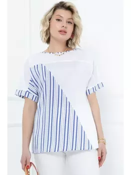 Блузка БЛУЗКА ВИКЕНЗА (БЛУ ВАЙТ)