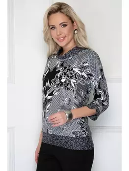 Блузка ЧАМПИНО (БЛЭК ВАЙТ)