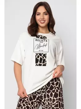 Блузка Футболка Африка, белый