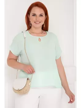 Блузка КАТУТА (ЛАЙТ ГРИН)