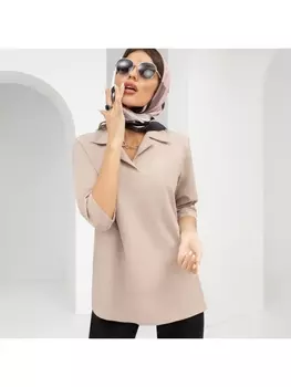 Блузка Комфортная классика (пыльная роза)