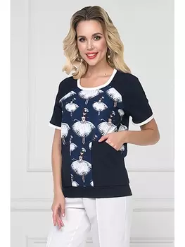 Блузка КОМИЗО (БЛУ ВАЙТ)