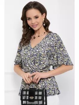 Блузка КОРТАНИ (БЛУ ФЛОВЕРС)