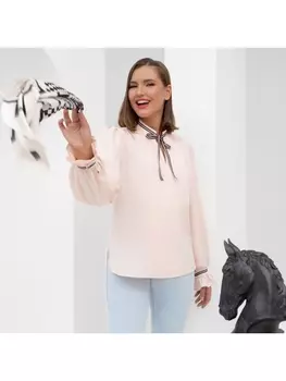 Блузка Круиз по трендам (пудра)