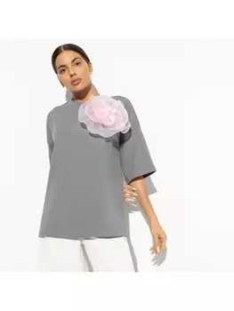 Блузка Летний каприз (с брошкой)