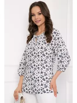 Блузка ЛУИНА (ВАЙТ ФЛОВЕРС)