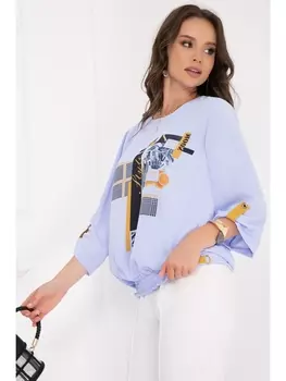 Блузка МЕДИЛЬЯНИ (ЛАЙТ БЛУ)