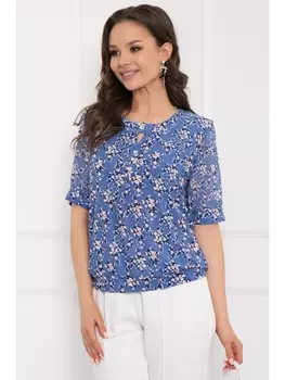 Блузка НИЦЦА (БЛУ ФЛОВЕРС)