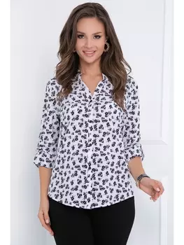 Блузка РУБАШКА РОВЕТА (БЛЭК ВАЙТ) 33Б2984