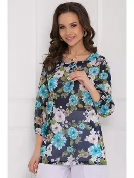 Блузка СОЛЧИНИ (БЛУ ФЛОВЕРС)
