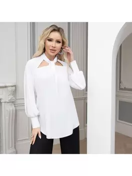 Блузка Стильный выход (вайт, нью)