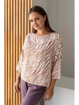 Блузка ТБ-003 зебра-беж