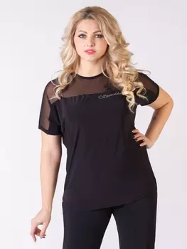 Блузка топ_шармель_01черн