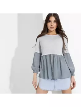 Блузка Закрутила роман (lady grey)