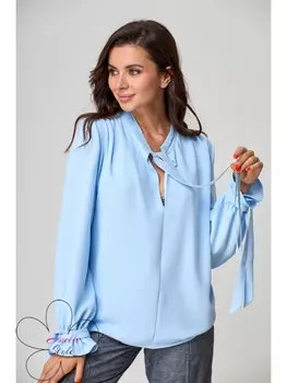 Блузки, рубашки 828 голубой