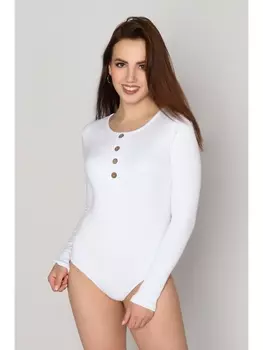 Боди Боди на пуговицах, белый