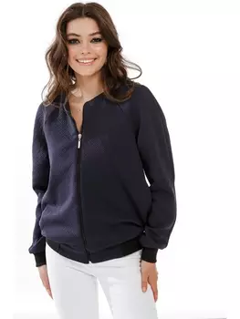 Бомберы Бомбер на молнии из трикотажа (синий) Б2256