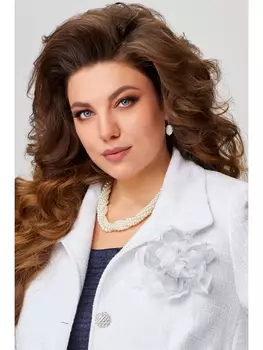 Броши 2003 бело-серебристый