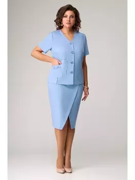 Брючные костюмы 1057-1 голубой