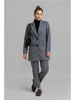 Брючные костюмы 1075 Серая ёлочка