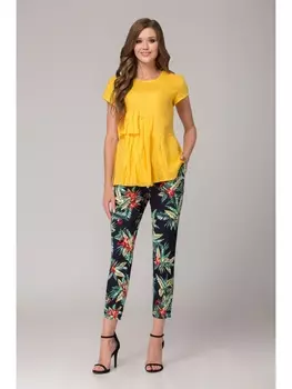 Брючные костюмы 1083-2018 (желтый)
