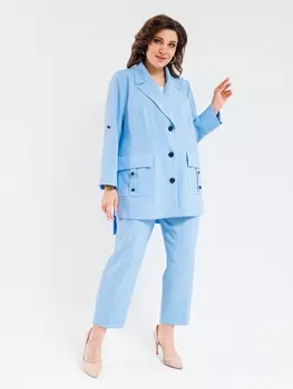 Брючные костюмы 108-2 голубой
