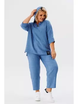 Брючные костюмы 1118.1 деним меланж