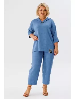 Брючные костюмы 1118 деним меланж