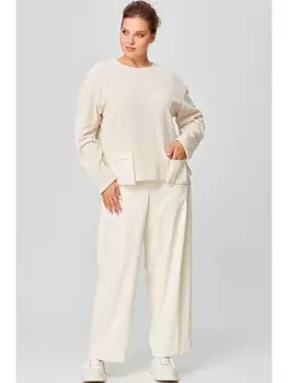 Брючные костюмы 11250 молочный
