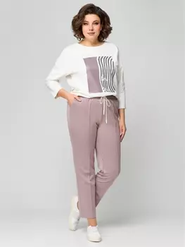 Брючные костюмы 1134 бежево-молочный