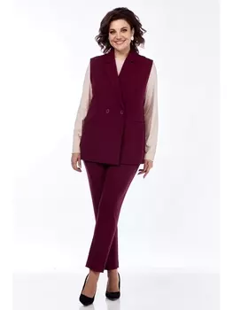 Брючные костюмы 1153 бордовый