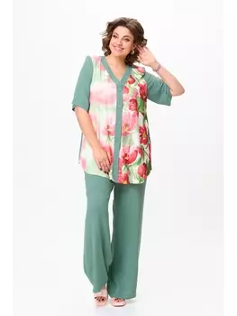 Брючные костюмы 1161 зелёный