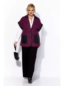 Брючные костюмы 1167 маджента/черный