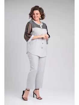 Брючные костюмы 1179 серый