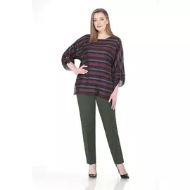 Брючные костюмы 1183 бордо-хаки