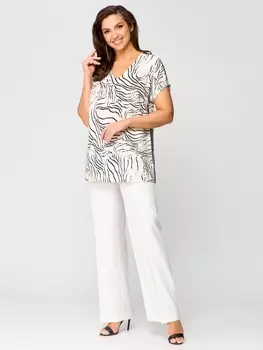 Брючные костюмы 1200 молочно-черный