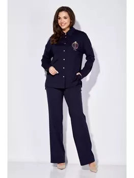 Брючные костюмы 1272 темно-синий
