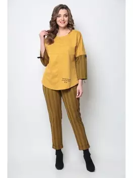 Брючные костюмы 1279 горчица