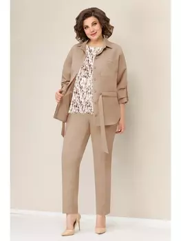 Брючные костюмы 1304 светло-бежевый