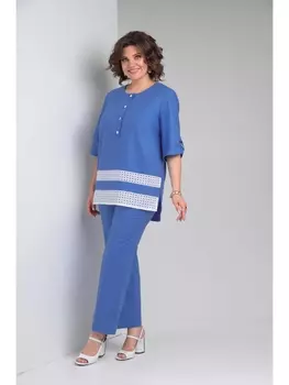 Брючные костюмы 1324 синий