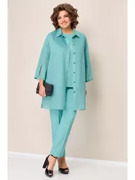 Брючные костюмы 1327 светло-бирюзовый