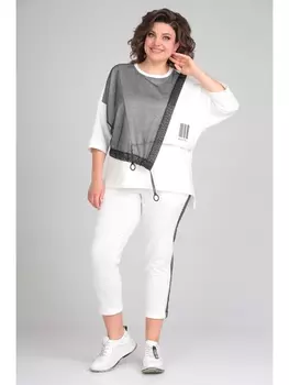 Брючные костюмы 1329/1 белый