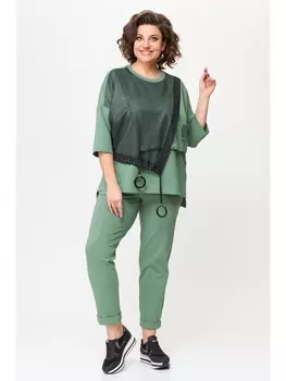 Брючные костюмы 1329/1 нефрит